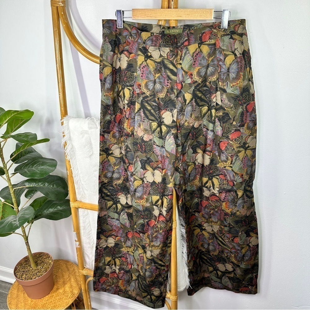 Valentino Butterfly Wide Leg Pants sz 10